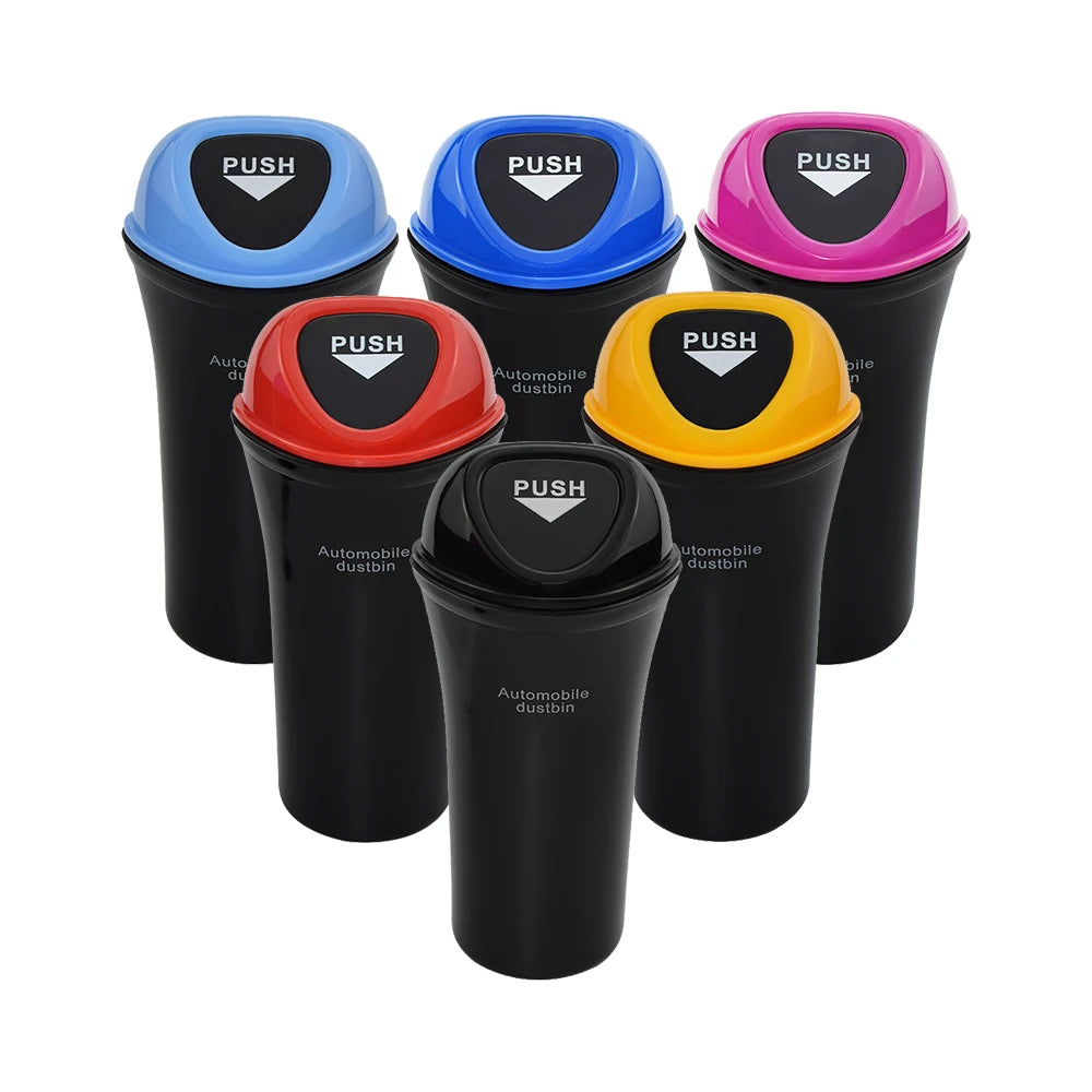 Car Trash Can Organizer Garbage Holder Automobiles Storage Bag Auto Door Seat Back Visor Trash Bin Paper Dustbin