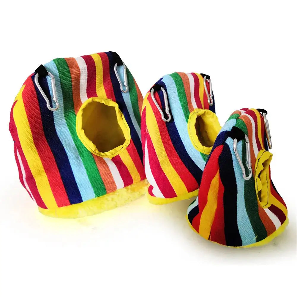 Pet Bird Supplies Round Warm Nest for Birds Parrot Birdhouse Cotton Hammock Bird Cages Parakeet Budgie Hut Tent Bed Hanging Cave - Lootquake