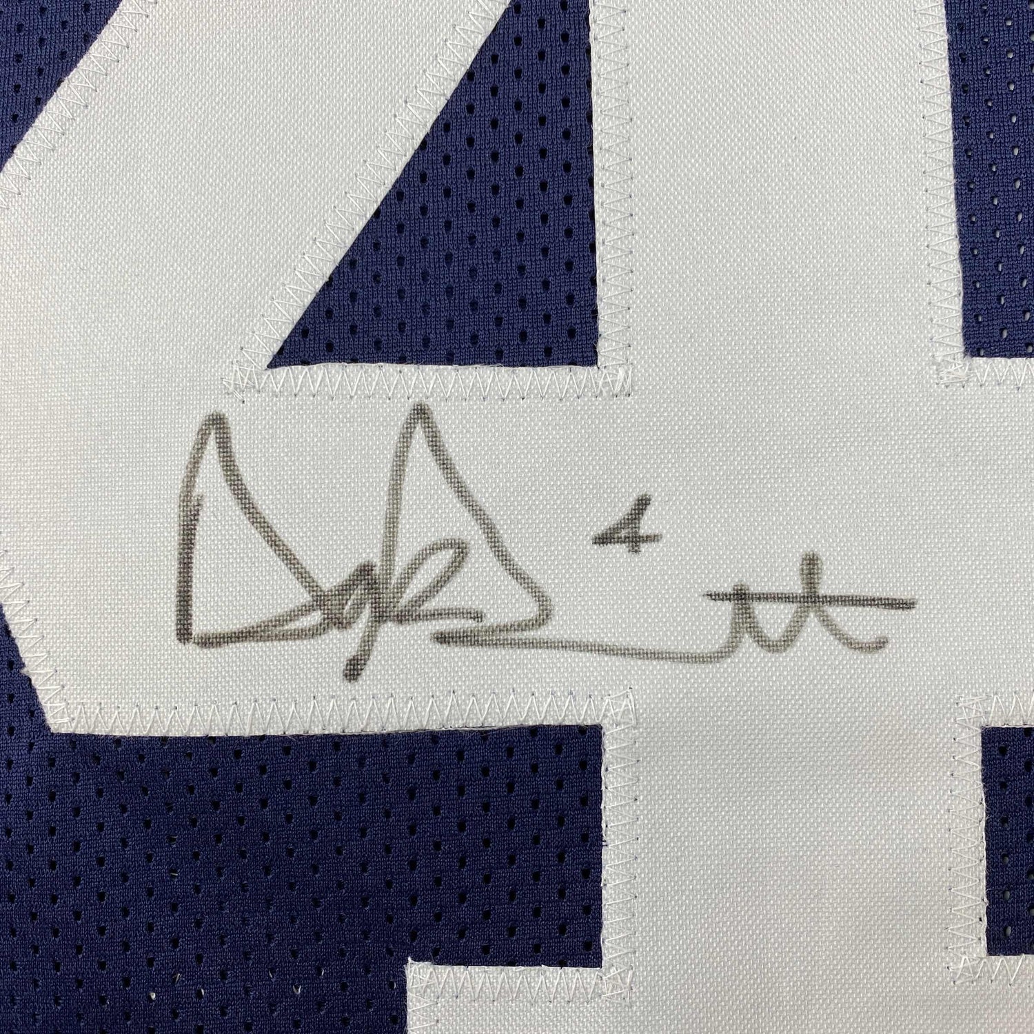 Camiseta de fútbol americano del Día de Acción de Gracias de Dallas, enmarcada, autografiada y firmada por Dak Prescott, 35 x 39, JSA COA
