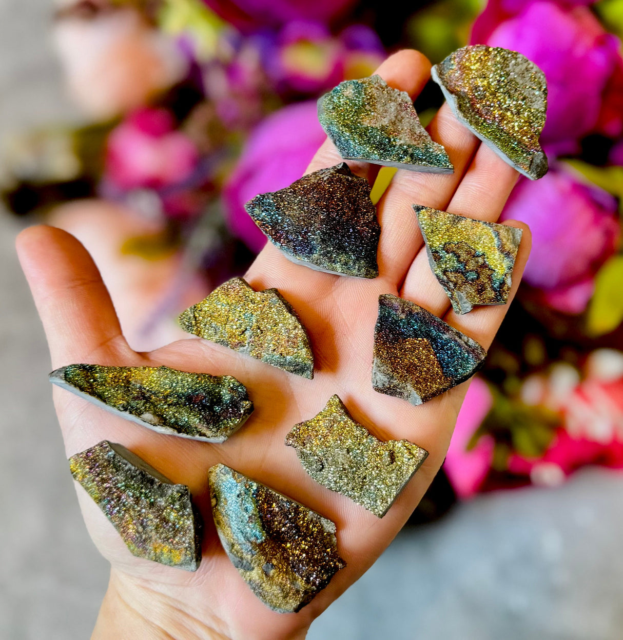 Rainbow Pyrite, Iridescent Pyrite From Ulyanovsk, Russia