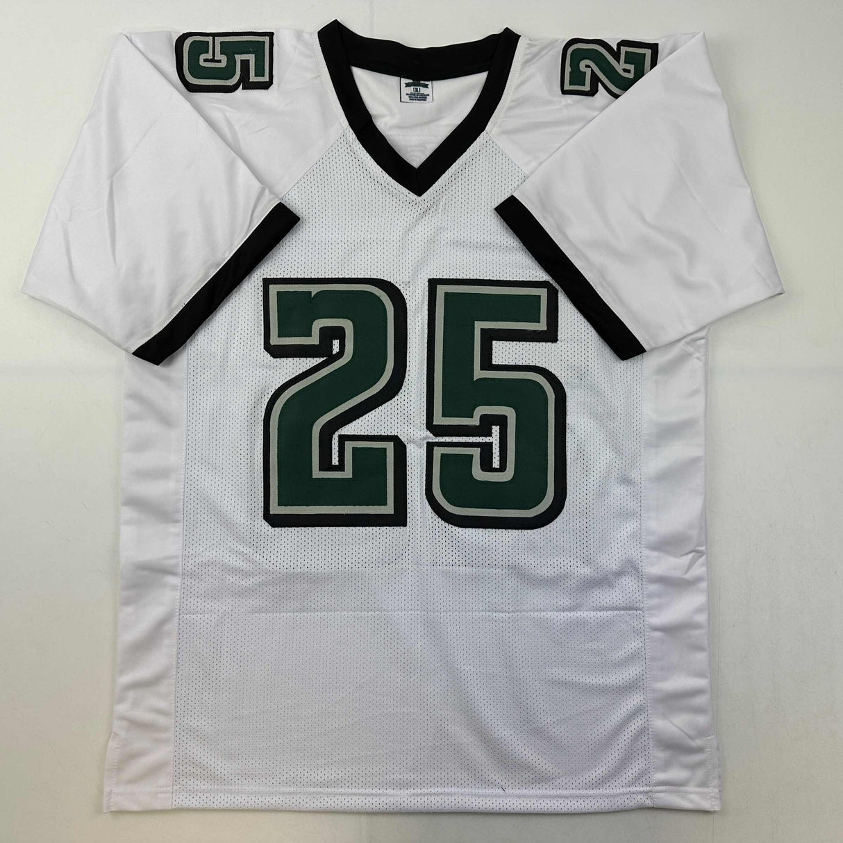 Camiseta de fútbol blanca de Filadelfia autografiada/firmada por LeSean McCoy Beckett BAS COA