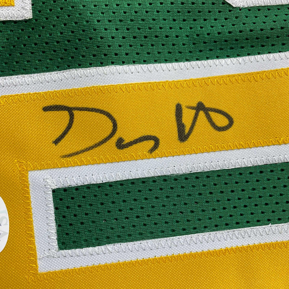 Camiseta de baloncesto verde de Seattle autografiada/firmada de Gary Payton JSA COA