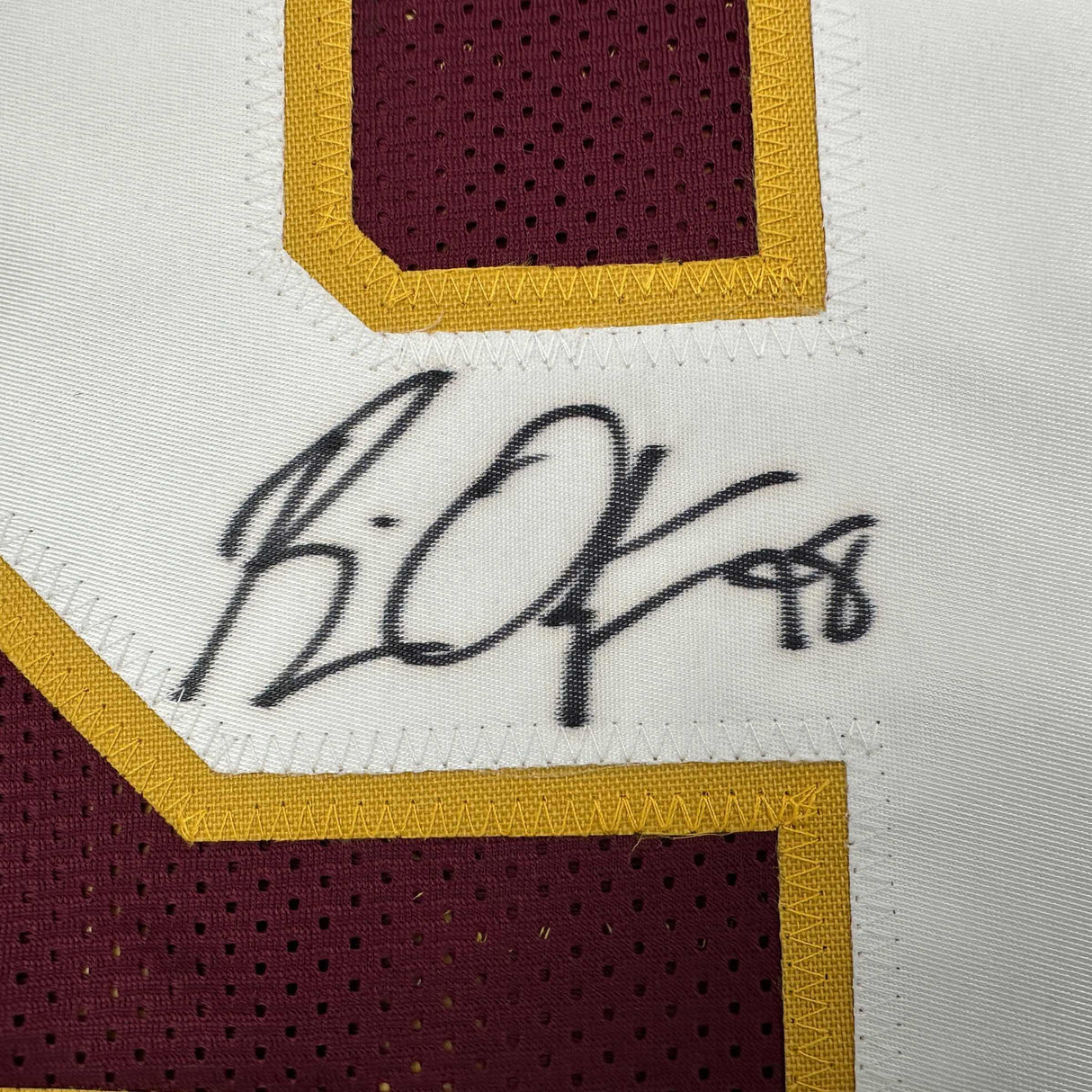 Autographed/Signed Brian Orakpo Washington Burgundy Football Jersey JSA COA
