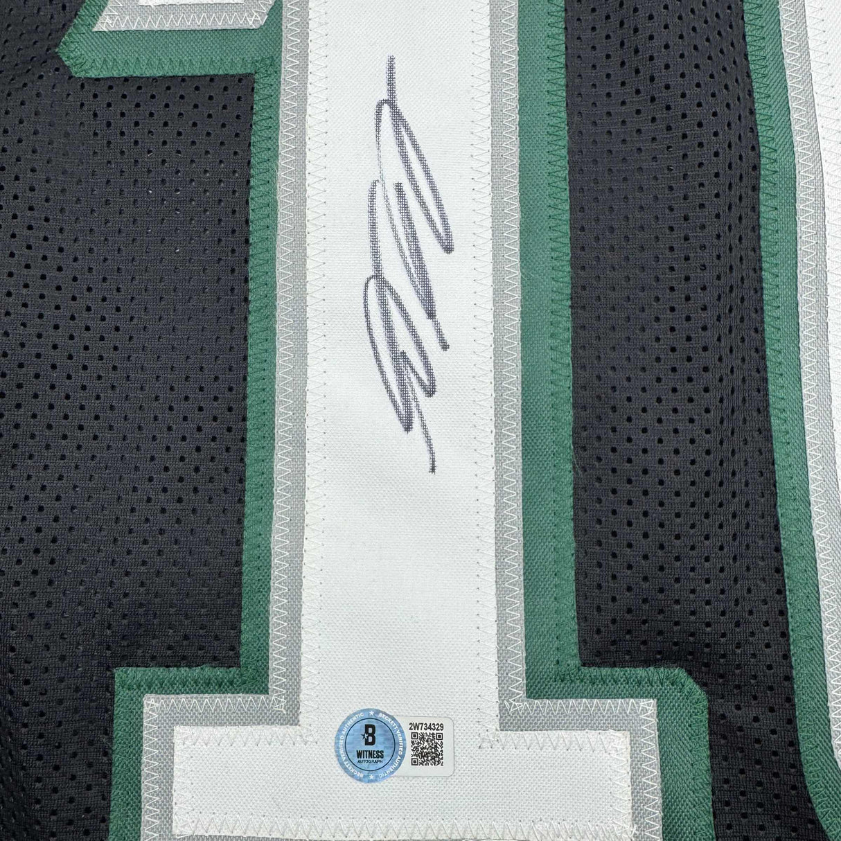 Autographed/Signed DeSean Jackson Philadelphia Black Football Jersey Beckett BAS COA