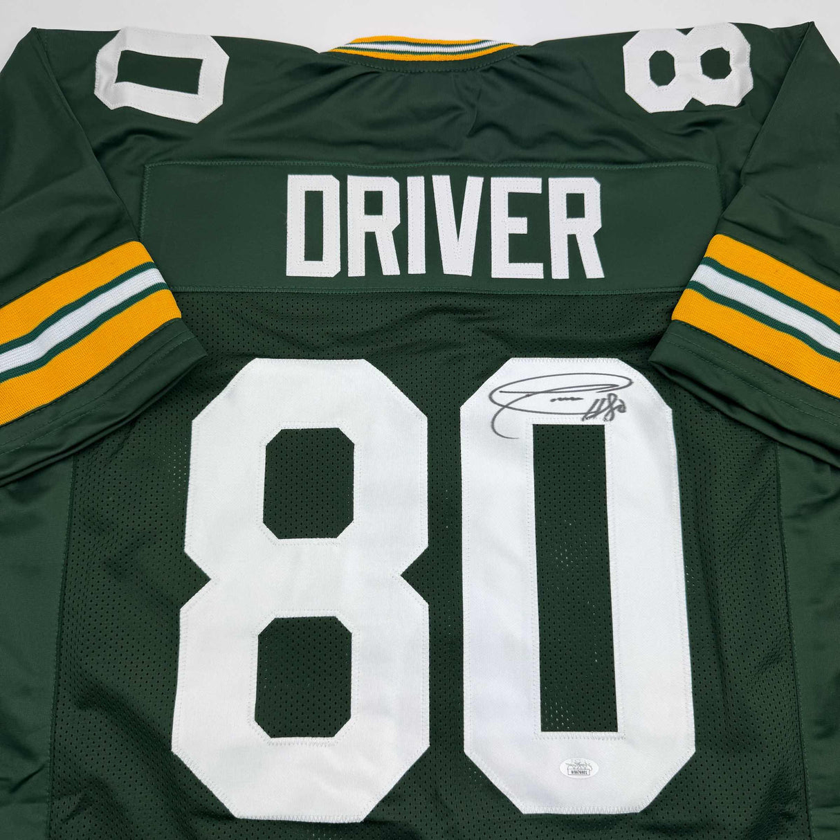 Camiseta de fútbol americano Green Bay Green autografiada/firmada de Donald Driver JSA COA