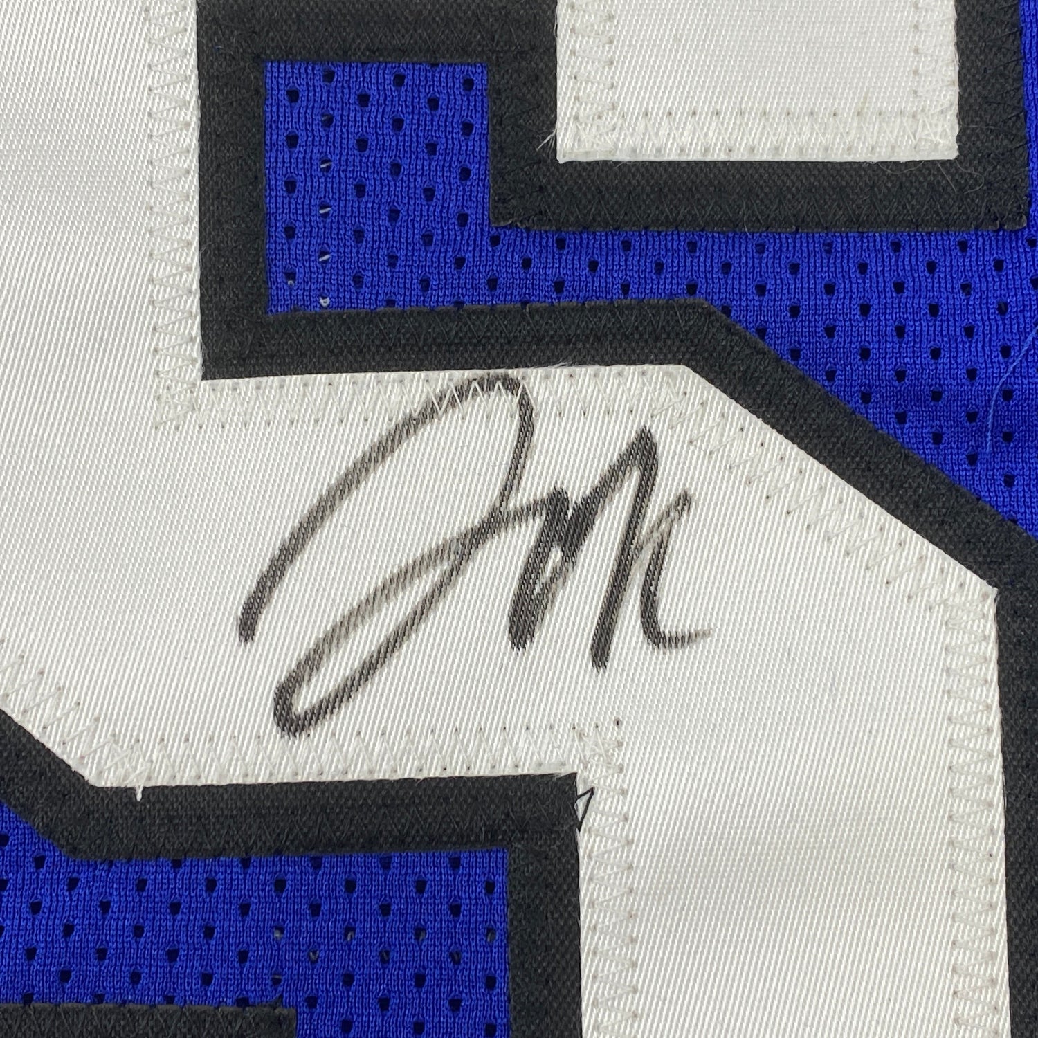 Camiseta de baloncesto universitaria azul Duke autografiada/firmada por Jahlil Okafor (JSA COA)