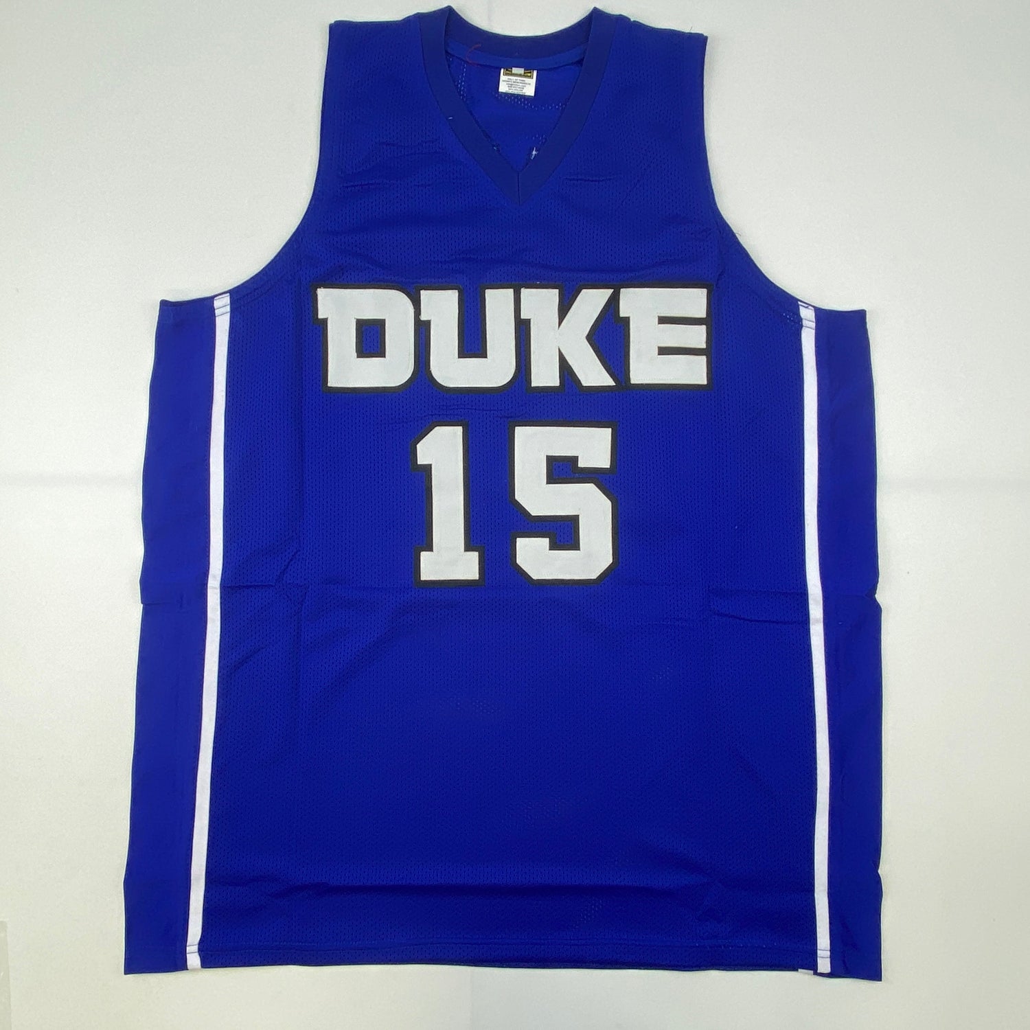 Camiseta de baloncesto universitaria azul Duke autografiada/firmada por Jahlil Okafor (JSA COA)