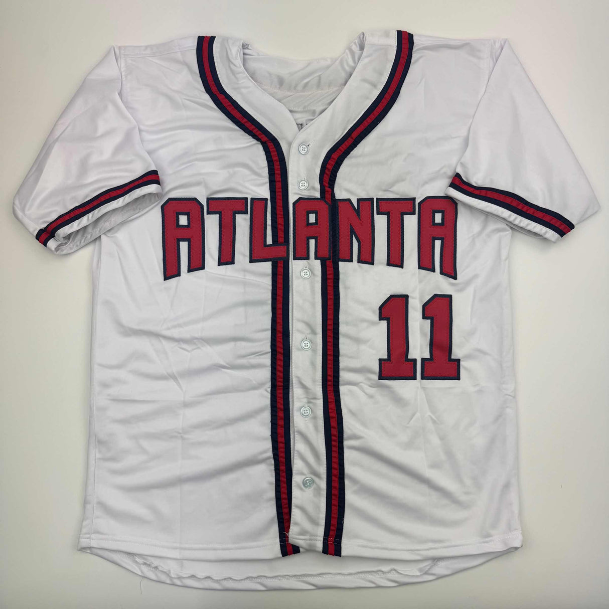 Autographed/Signed Gary Sheffield Atlanta White Baseball Jersey Beckett BAS COA