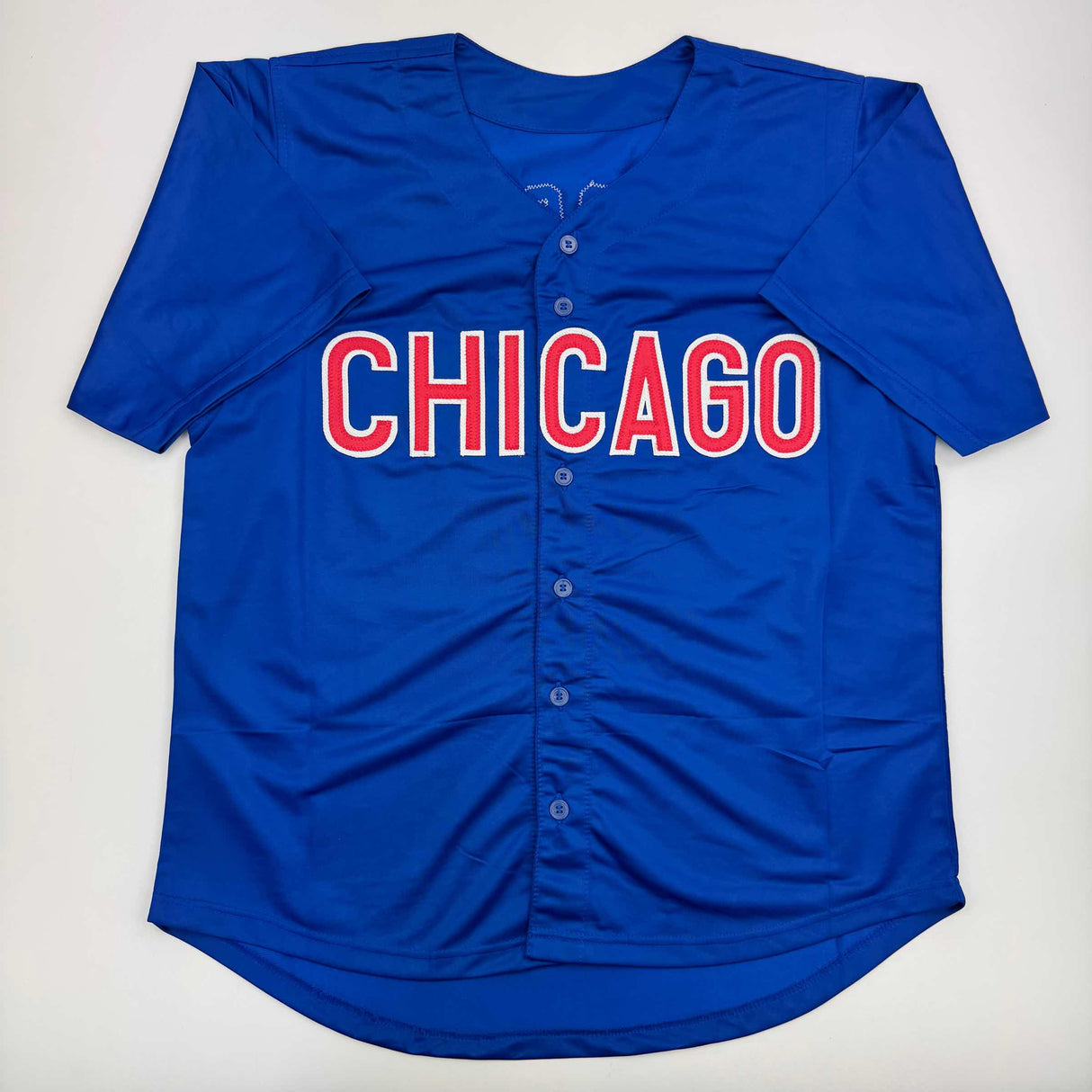 Camiseta de béisbol azul de Chicago autografiada/firmada por Sammy Sosa JSA COA