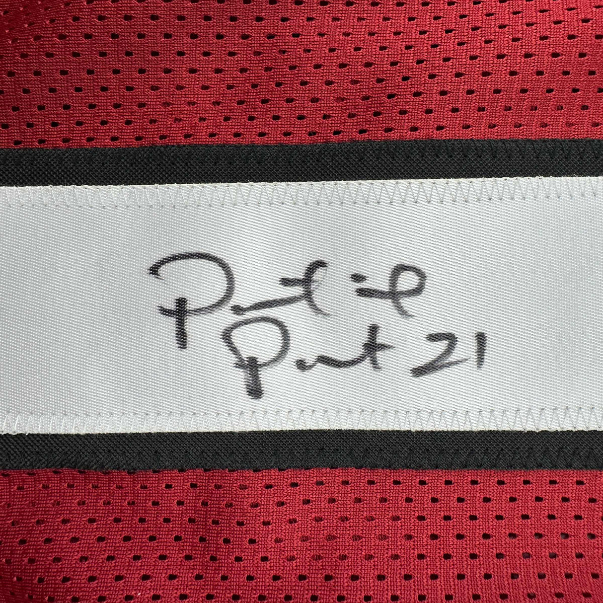 Autographed/Signed Patrick Peterson Arizona Red Football Jersey JSA COA