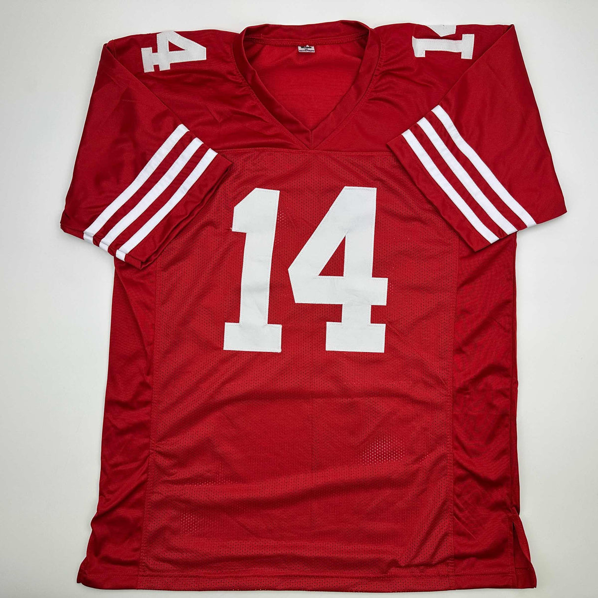 Autographed/Signed Ricky Pearsall San Francisco Red Football Jersey Beckett BAS COA