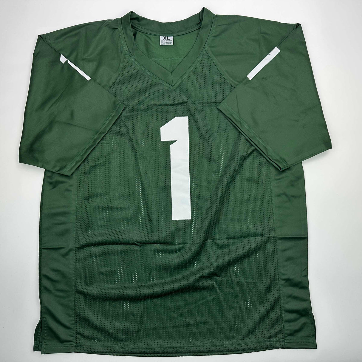Autographed/Signed Jayden Reed Michigan State Green College Football Jersey JSA COA