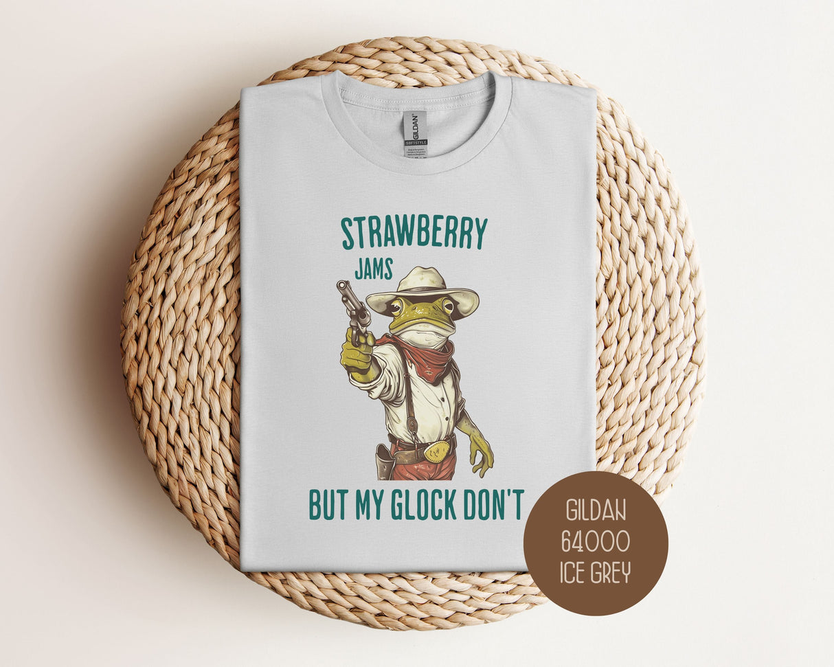 Strawberry Jams But My Glock Don't Shirt-3