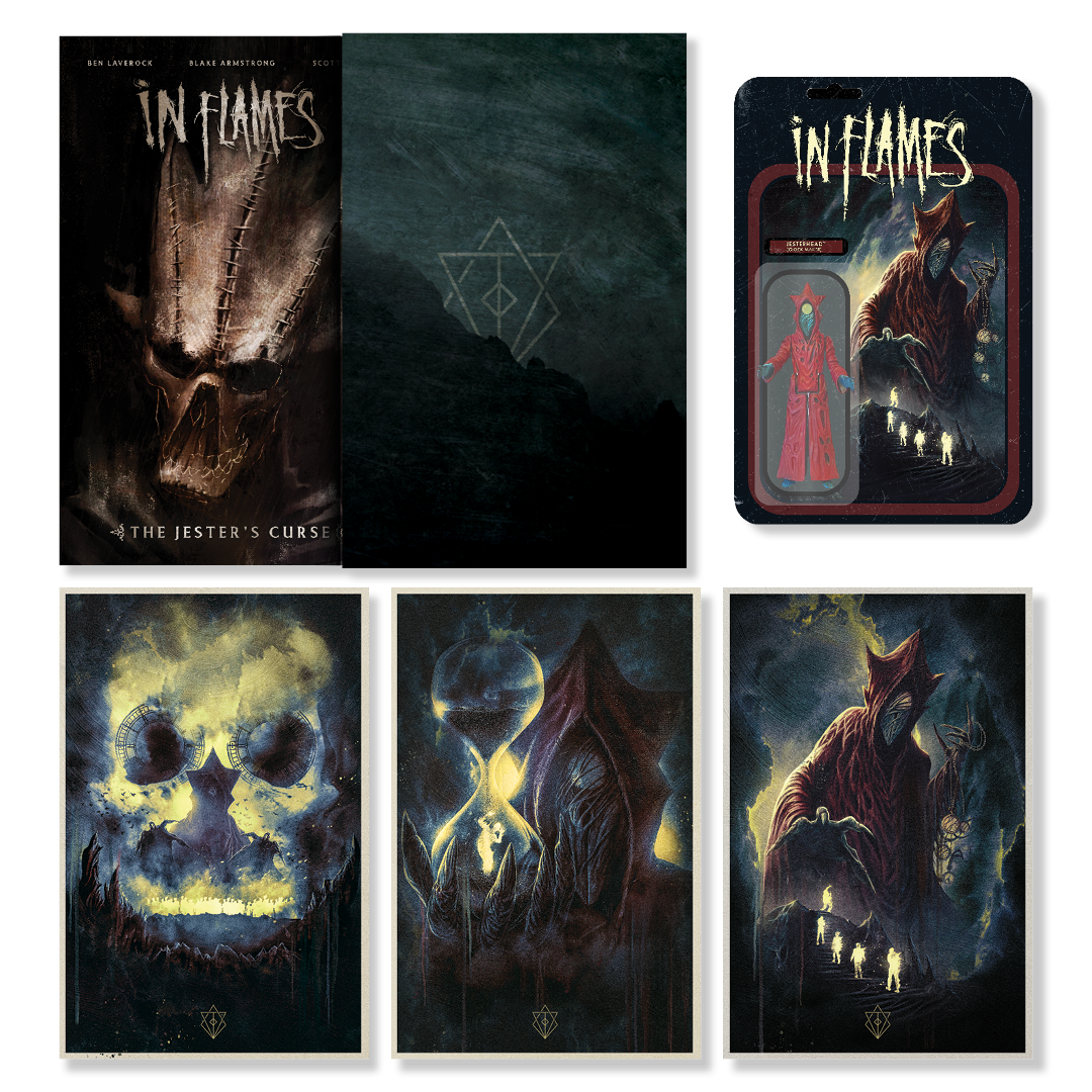 In Flames presenta: La maldición del bufón (novela gráfica) - Paquete Deluxe