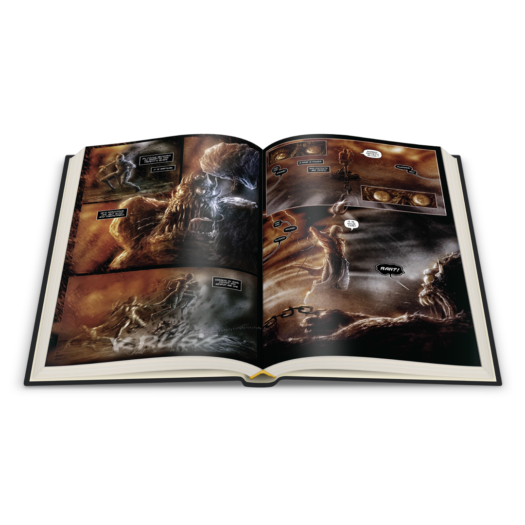 In Flames presenta: La maldición del bufón (novela gráfica) - Paquete Deluxe