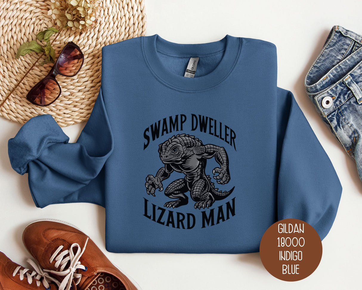 Swamp Dweller Lizard Man Sweatshirt-2