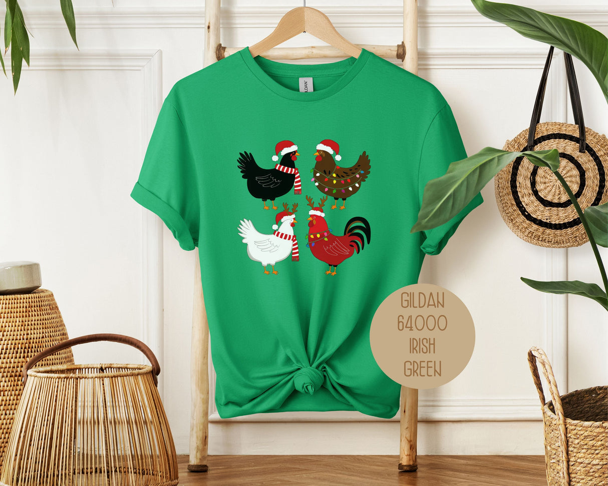 Cute Chickens Christmas Shirt-6