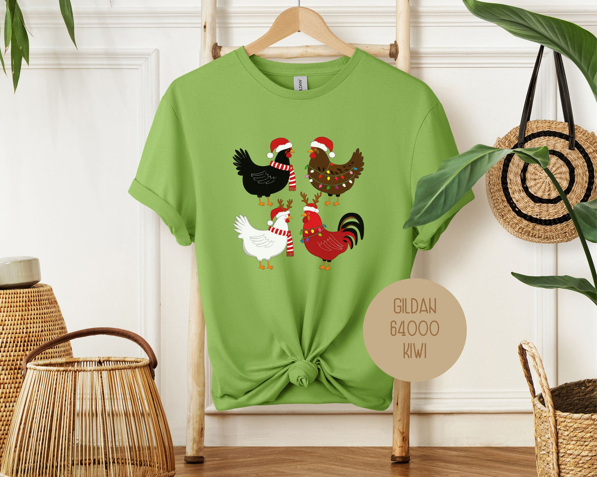 Cute Chickens Christmas Shirt-1
