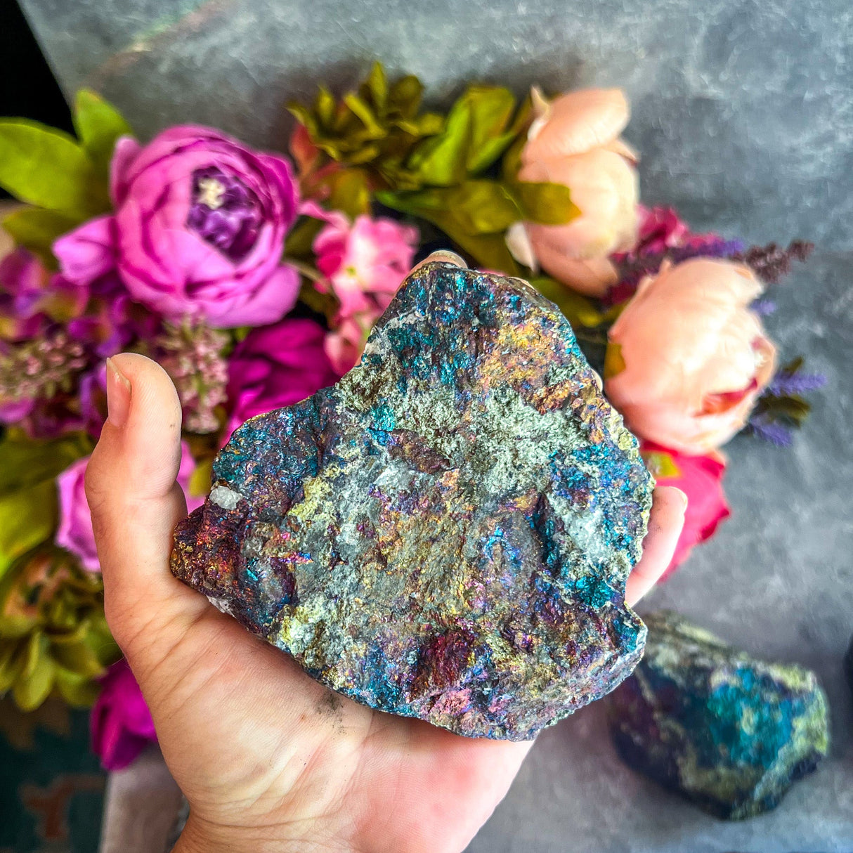 Huge Peacock Ore, Chalcopyrite