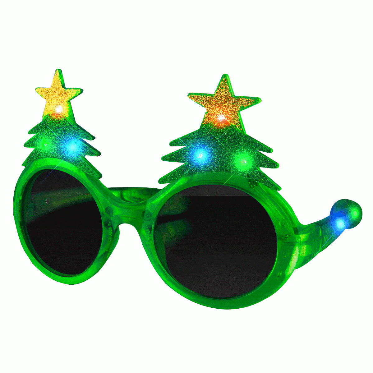 Gafas de árbol de Navidad LED, regalo de Navidad