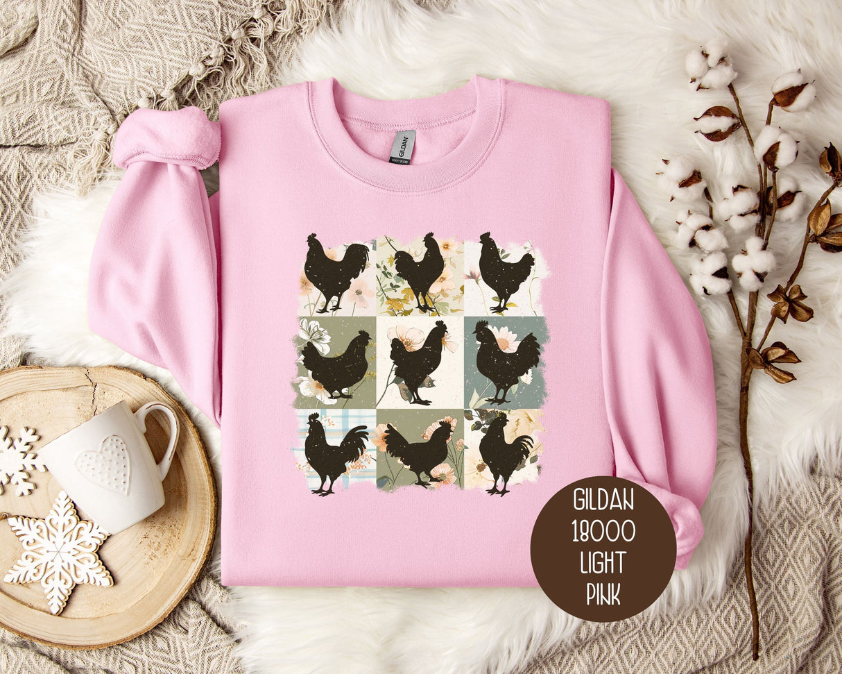 Cute Boho Chickens Sweatshirt