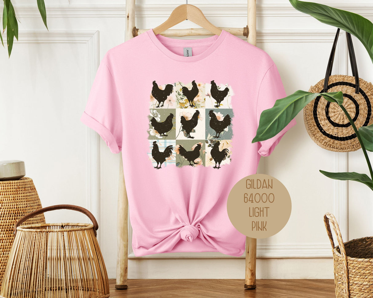 Cute Boho Chickens Shirt-4