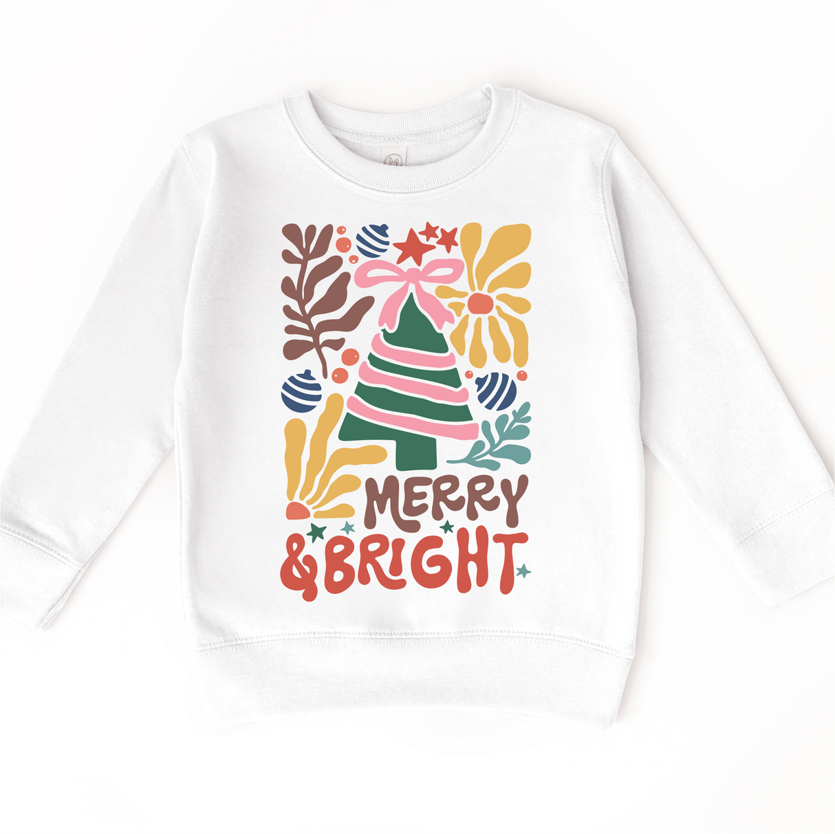 Boho Merry And Bright Christmas Shirt - Long Sleeve Tees & Sweatshirts
