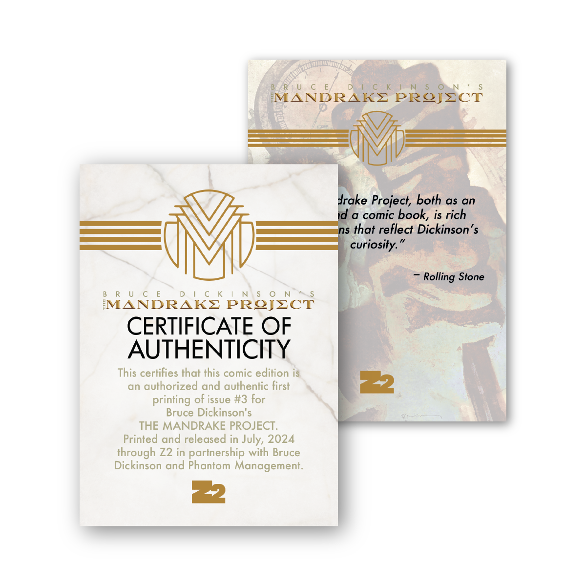 EL PROYECTO MANDRAKE de Bruce Dickinson: Número 3 - Edición FIRMADA (666 ejemplares disponibles)