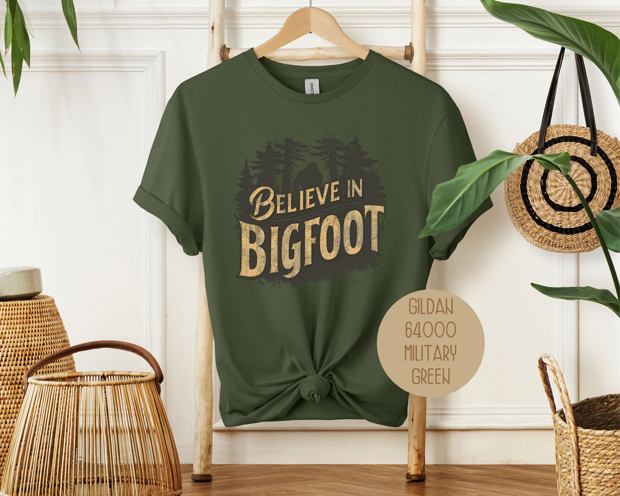 I Believe in Bigfoot Shirt-6