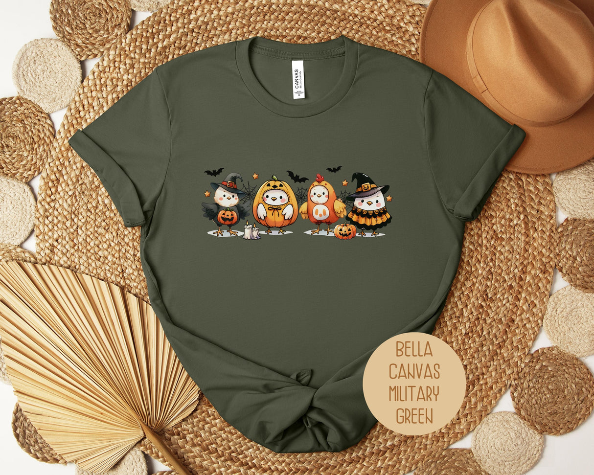 Chickens in Halloween Costumes Shirt-9