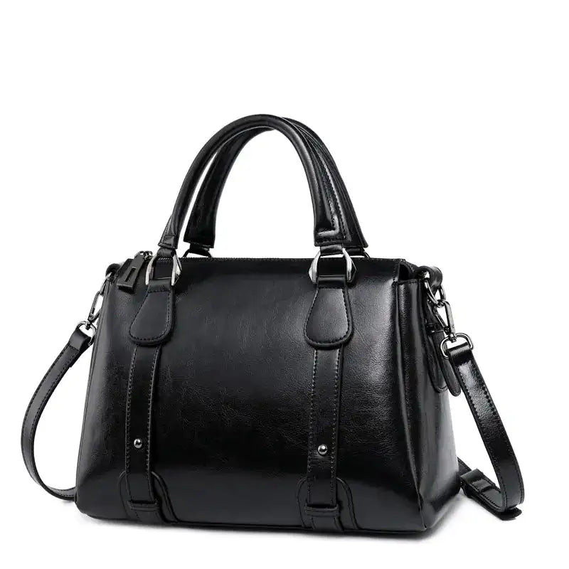 Fashionable Cowhide Leather Shoulder Handbags for Women - Lootquake