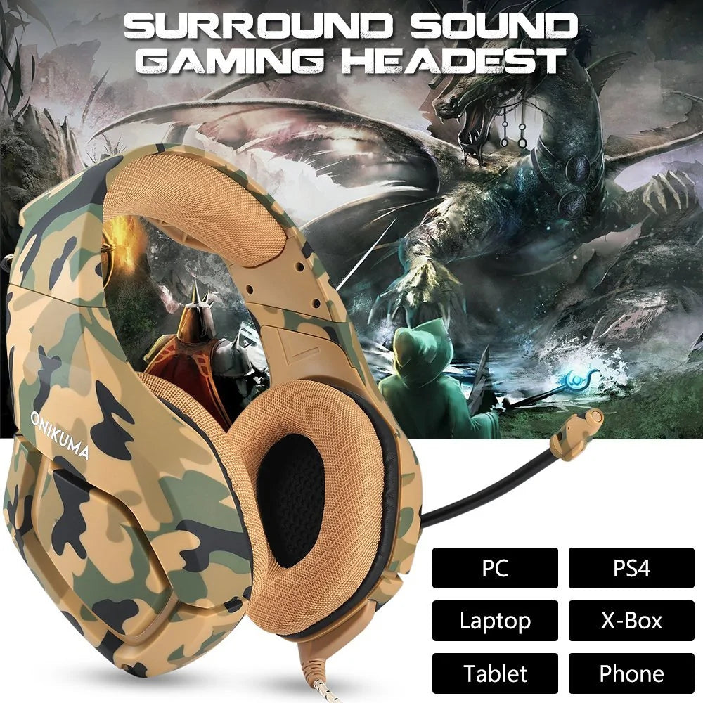 Camouflage Gaming Headphones - Lootquake