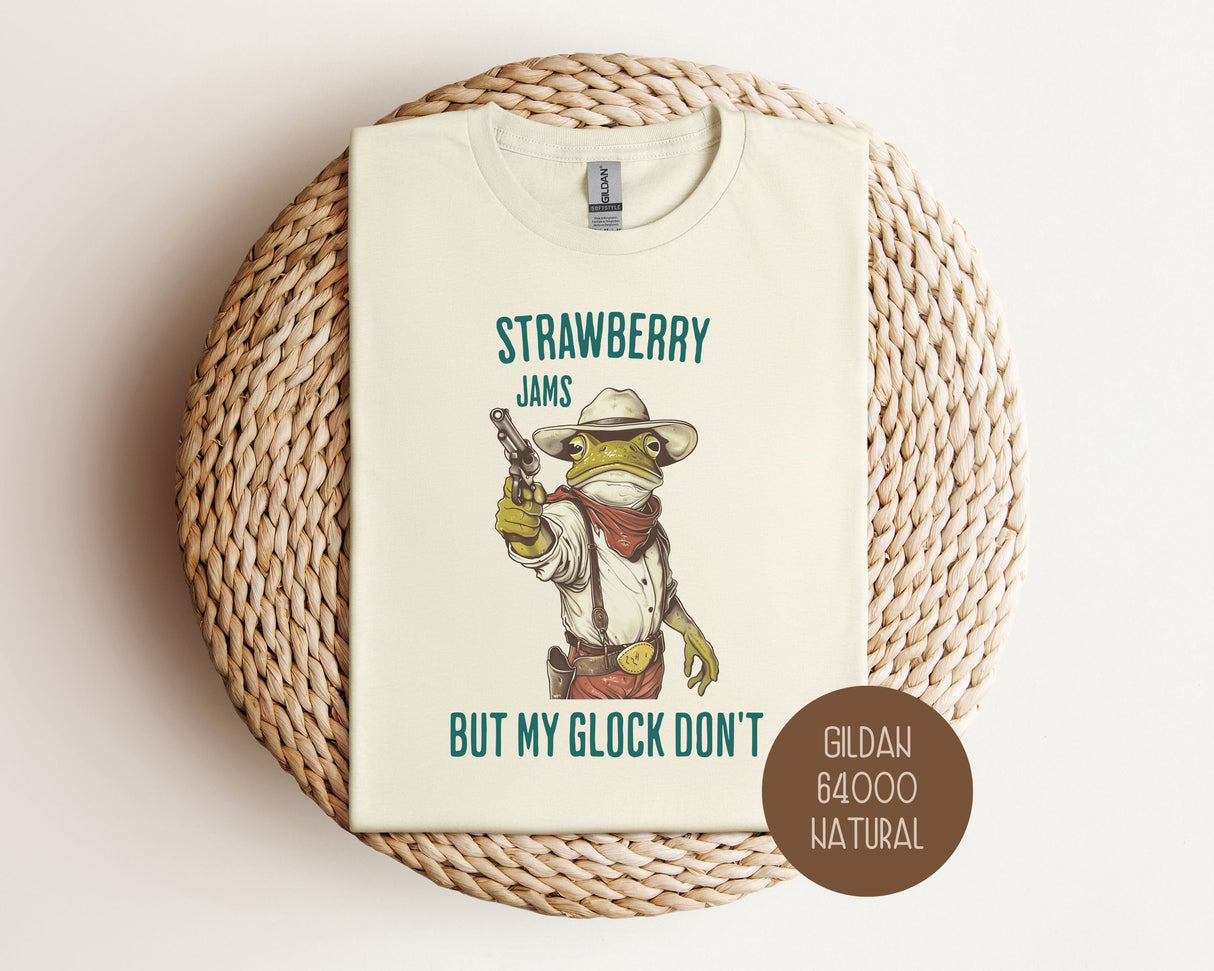 Strawberry Jams But My Glock Don't Shirt-7