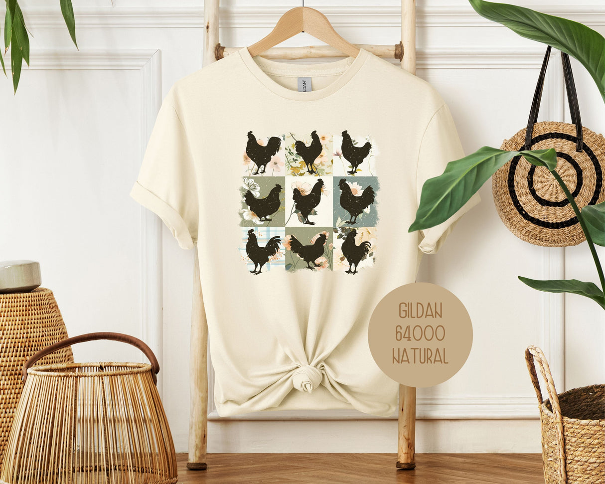 Cute Boho Chickens Shirt-7