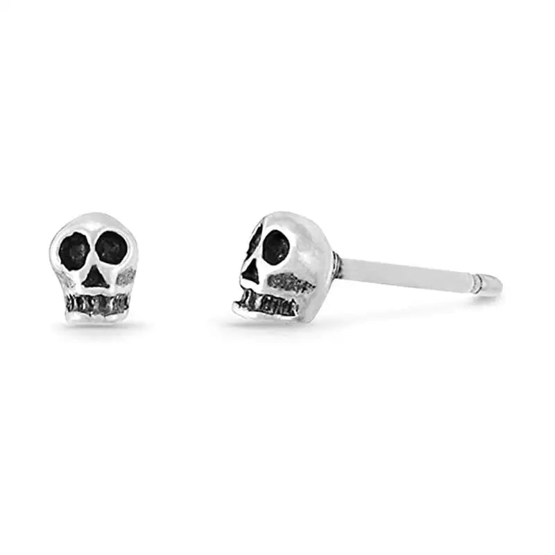 European And American Popular Personalized Ghost Head Gothic Retro Skull Stud Earrings Ornament - Lootquake