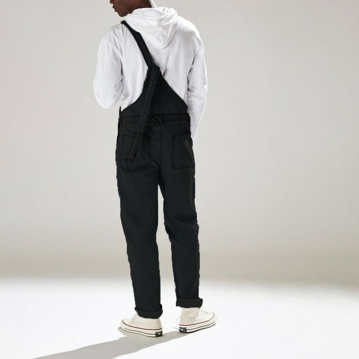 Suspender Pants Suspenders One-piece High Waist Men's Jeans - Lootquake