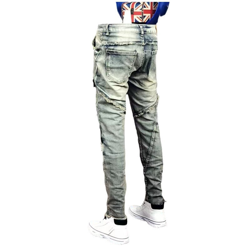 Men's Personality All-matching Fashion Casual Ripped Jeans - Lootquake