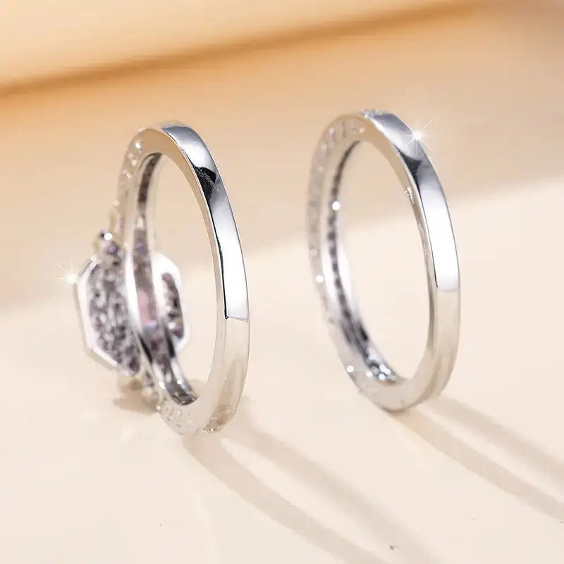 European And American Ladies Fashion Wedding Ring Set - Lootquake