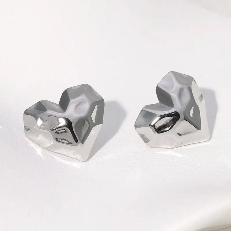 Simple Temperament Stainless Steel Studs 18K Gold Plating Does Not Fade