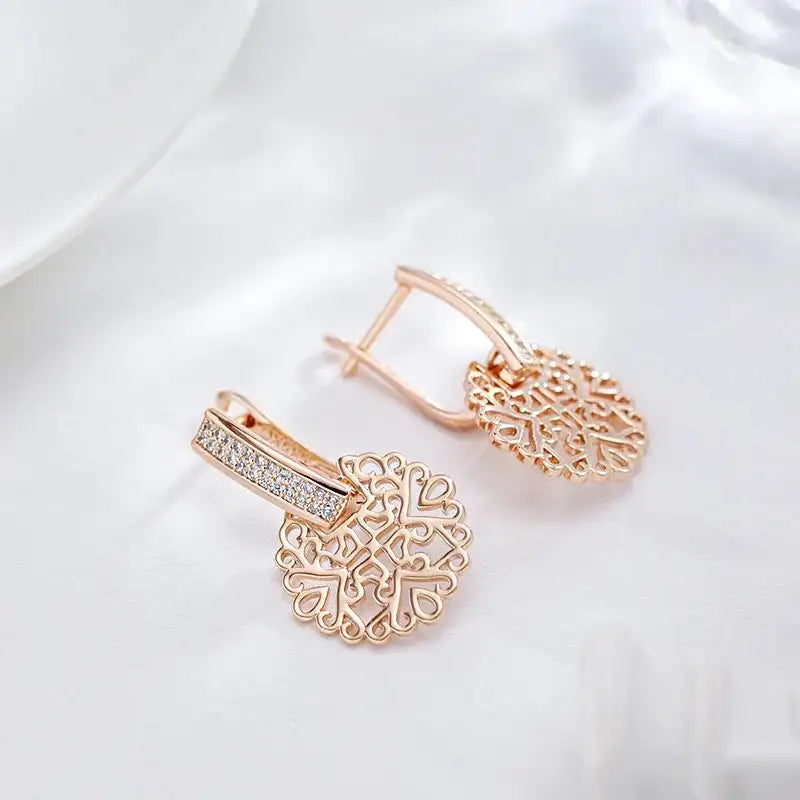 Natural Zircon Women's Pendant Earrings - Lootquake