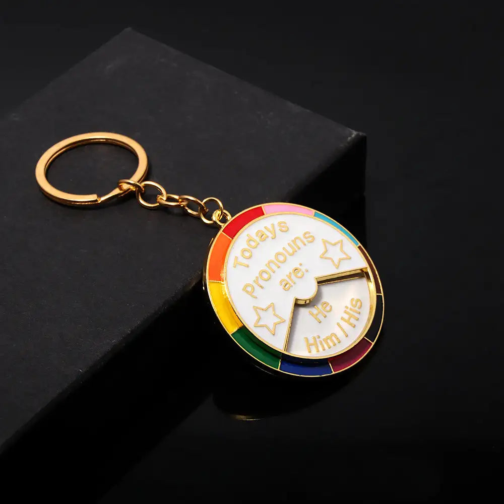 Daily Plural Select Rainbow Brooch Keychain - Lootquake