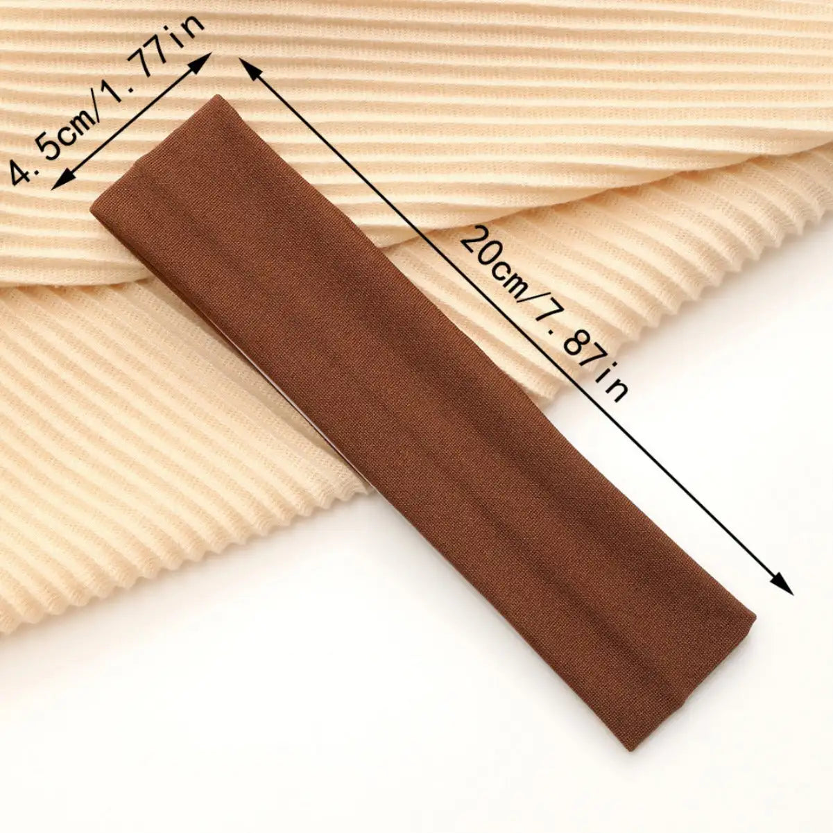 European And American Hot Solid Color Hair Band High Elastic Sports - Lootquake