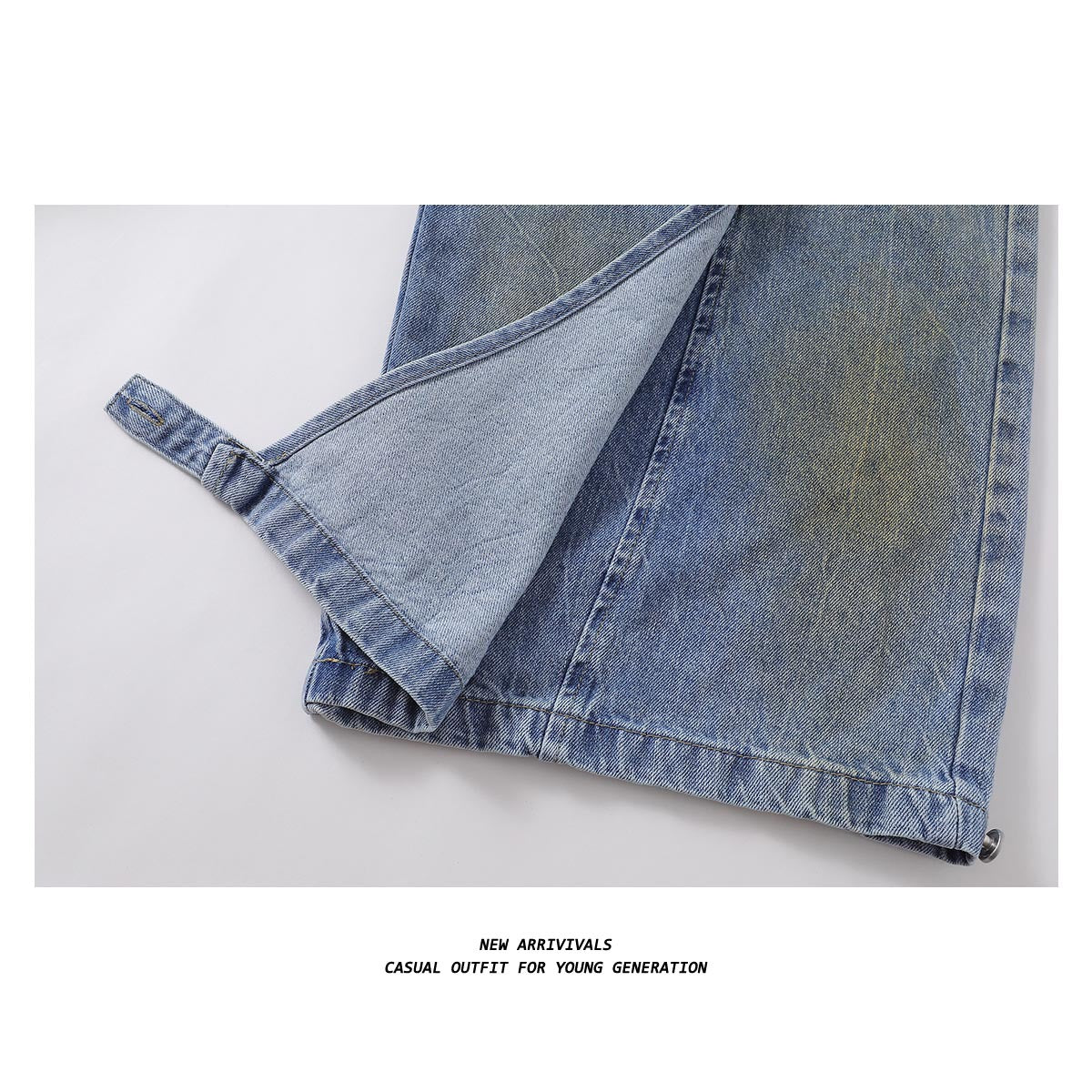 Fashion Brand Deconstruction Stitching Design Wide-leg Trousers - Lootquake