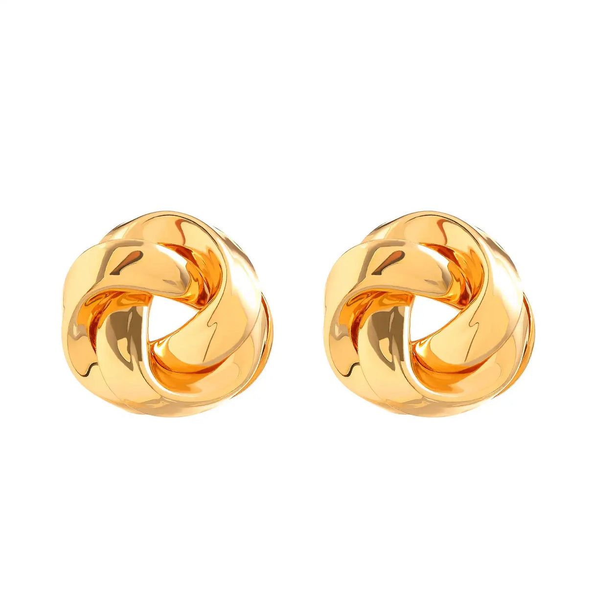 All-match Twisted Alloy Stud Earrings For Women - Lootquake