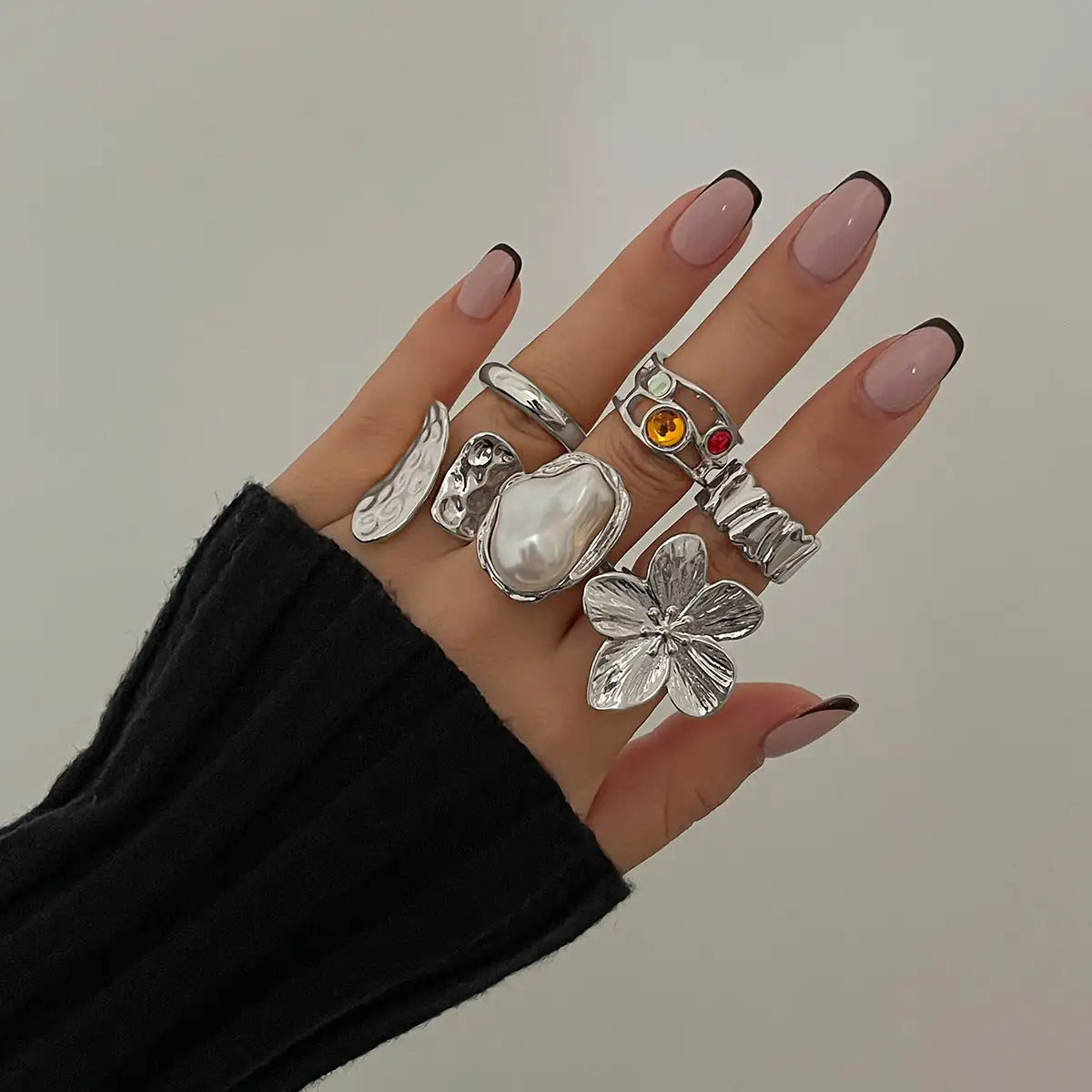 French Style Baroque Pearl Ring - Lootquake
