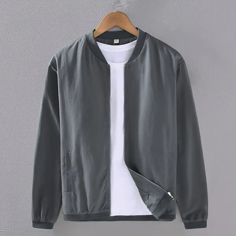 Solid Color Simple Jacket Men's Autumn Lightweight - Lootquake