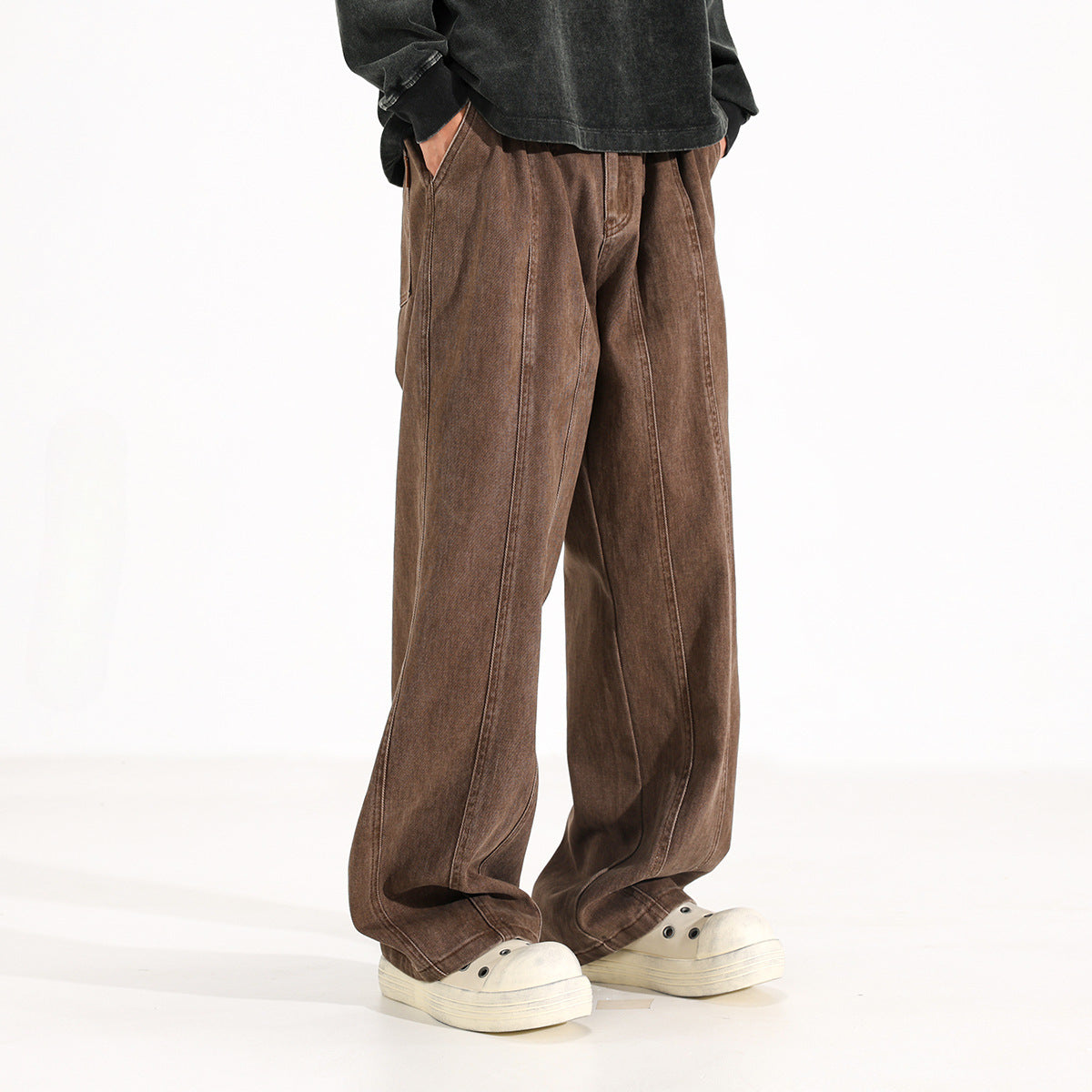 Maillard American Retro Drooping Straight Jeans - Lootquake