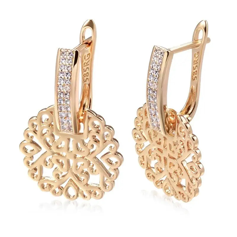 Natural Zircon Women's Pendant Earrings - Lootquake