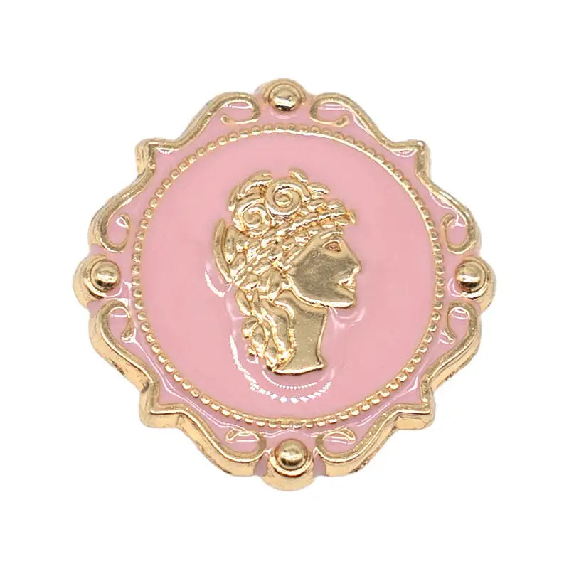 Metal Hole Shoes Flower Shoe Buckle Alloy Pearl - Lootquake