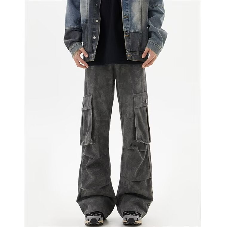 High Street Pu Shuai Camouflage Slacks Male Autumn Trousers - Lootquake